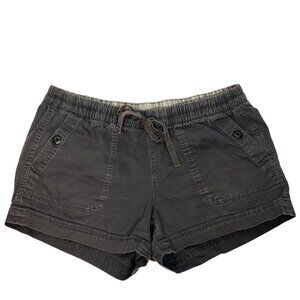 The North Face Black Drawstring Low Rise Casual Cargo Shorts Women's Size Large